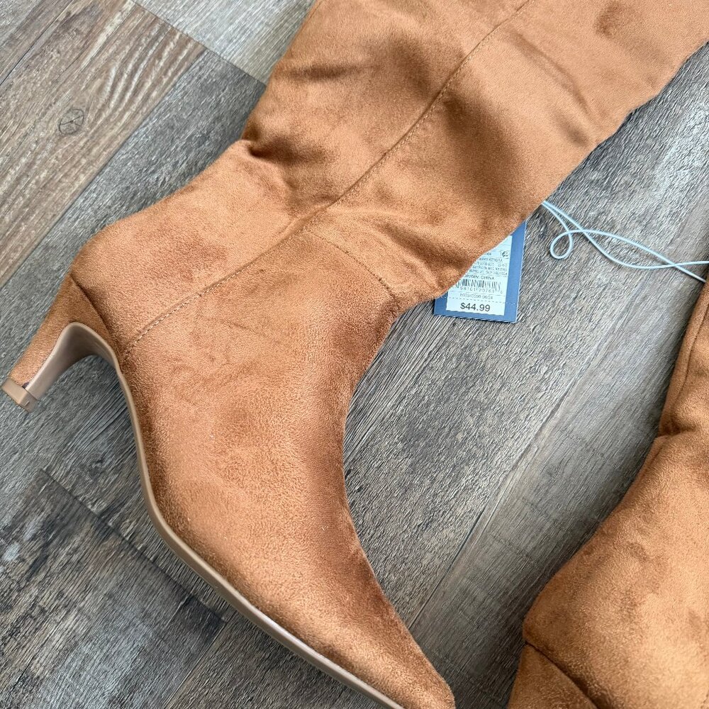 Kendra Kitten Heel Tall Dress Boots with Memory Foam Insole - Universal Thread 7 - Picture 7 of 9